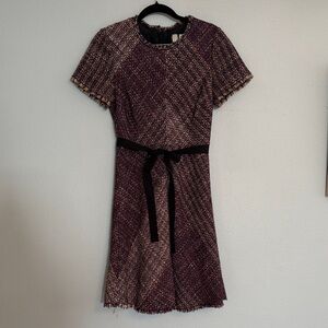 Rebecca Taylor Multicolor Tweed Mini Dress